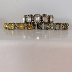 J Crew set of three stretch bracelets